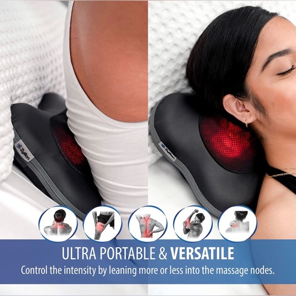 Zyllion Shiatsu Back & Neck Massager Deep Tissue Massage Pillow w Heat NEW NWT - Picture 4 of 16